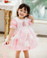 Vintage Whispering Flamingo Dress,2T to 5T.
