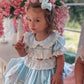Spanish Lolita Dress, Pink/Blue, 12M to 5T