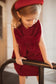 Stunning Red Bow Velvet Dress,12M to 6T.