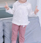 Cute Full Sleeves Top/Shirt, White/Purple,12M to 7T.