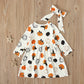 Cute Halloween Print Dress,12M to 6T.