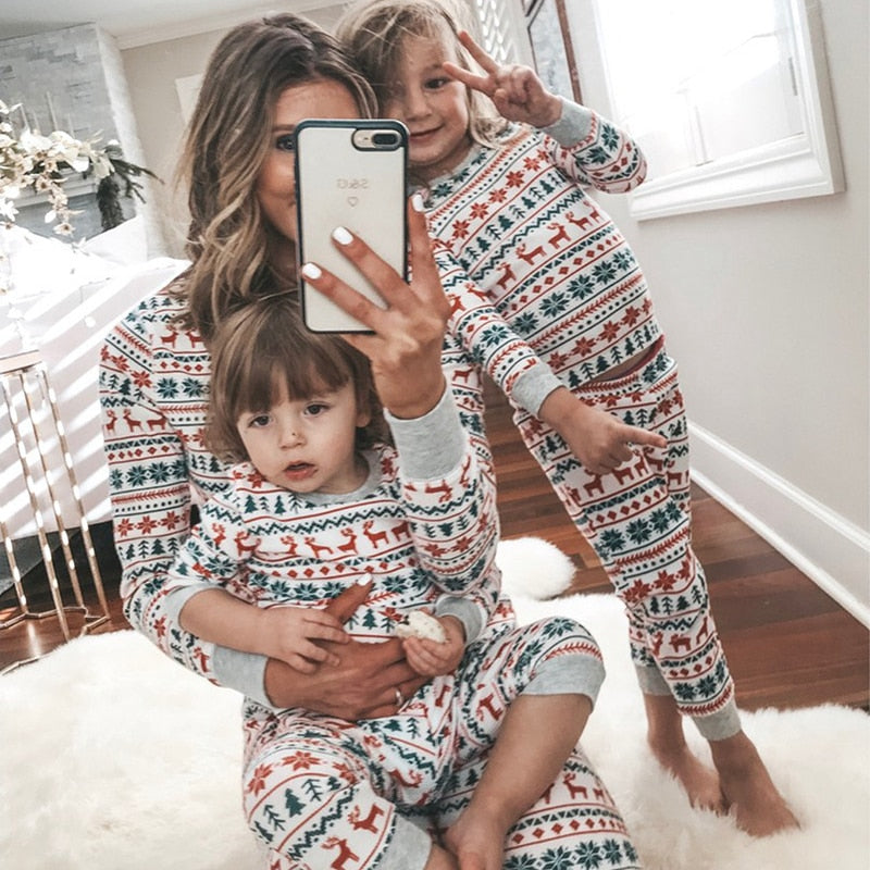 Family Matching Holidays PJs.