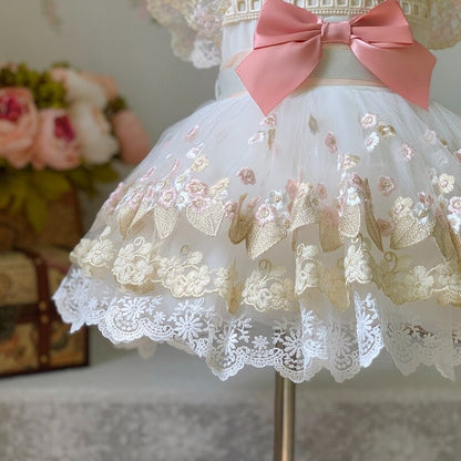 White Royal Princess Dress,12M to 7T.