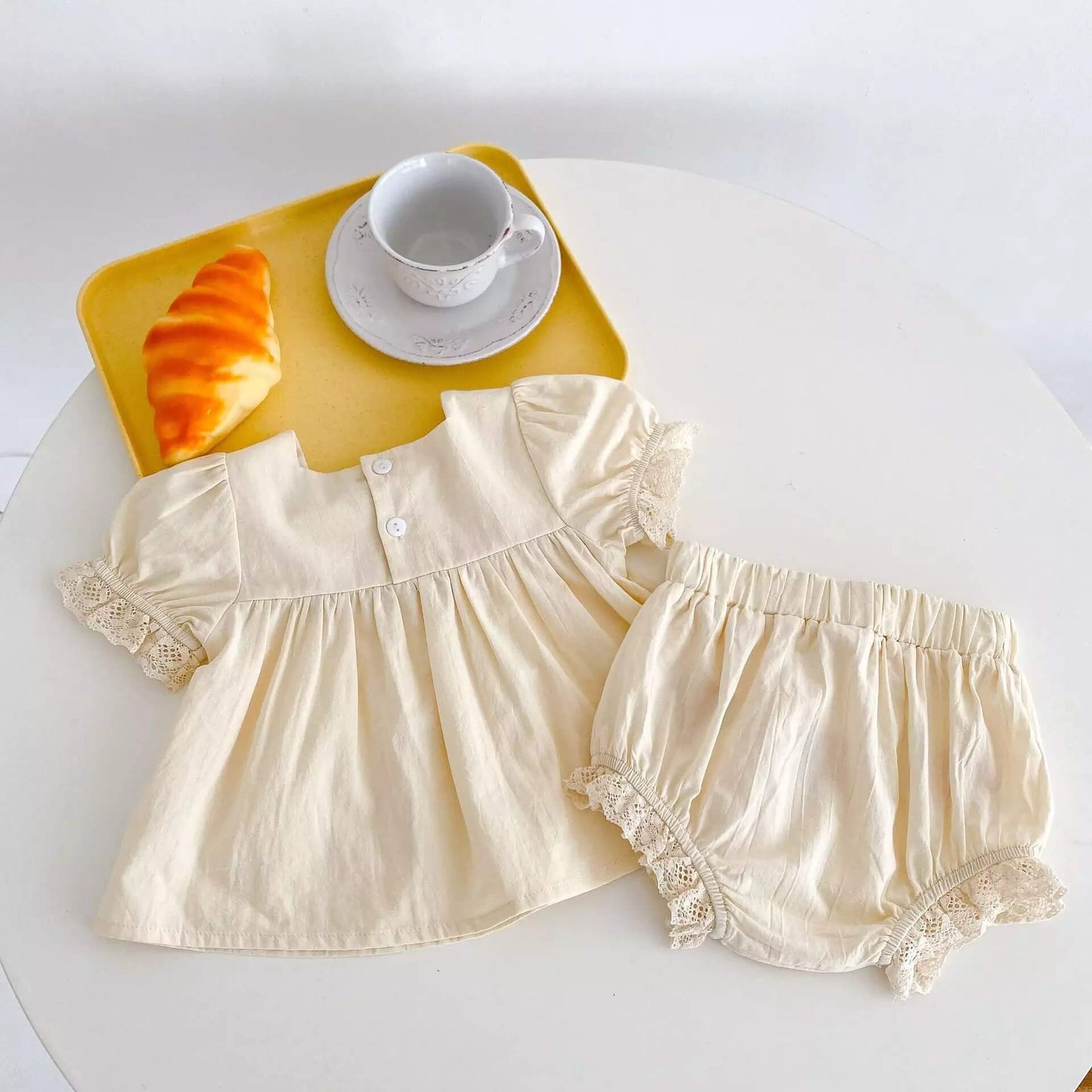 Cute Embroidered Top & Matching Bloomers,6M to 3T.