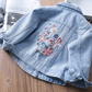 Embroidered Denim Jacket,2T to 6T.