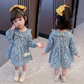 O-Neck Floral Dress,12M to 6T.