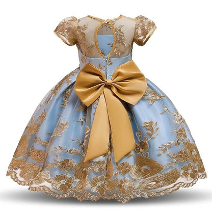 Stunning Party Embroidered Dress,4T to 10T.