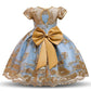 Stunning Party Embroidered Dress,4T to 10T.