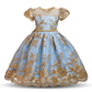 Stunning Party Embroidered Dress,4T to 10T.