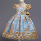Stunning Party Embroidered Dress,4T to 10T.