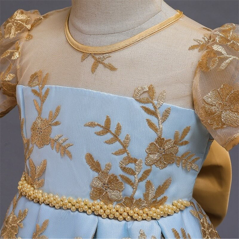 Stunning Party Embroidered Dress,4T to 10T.
