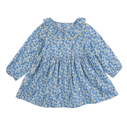 O-Neck Floral Dress,12M to 6T.