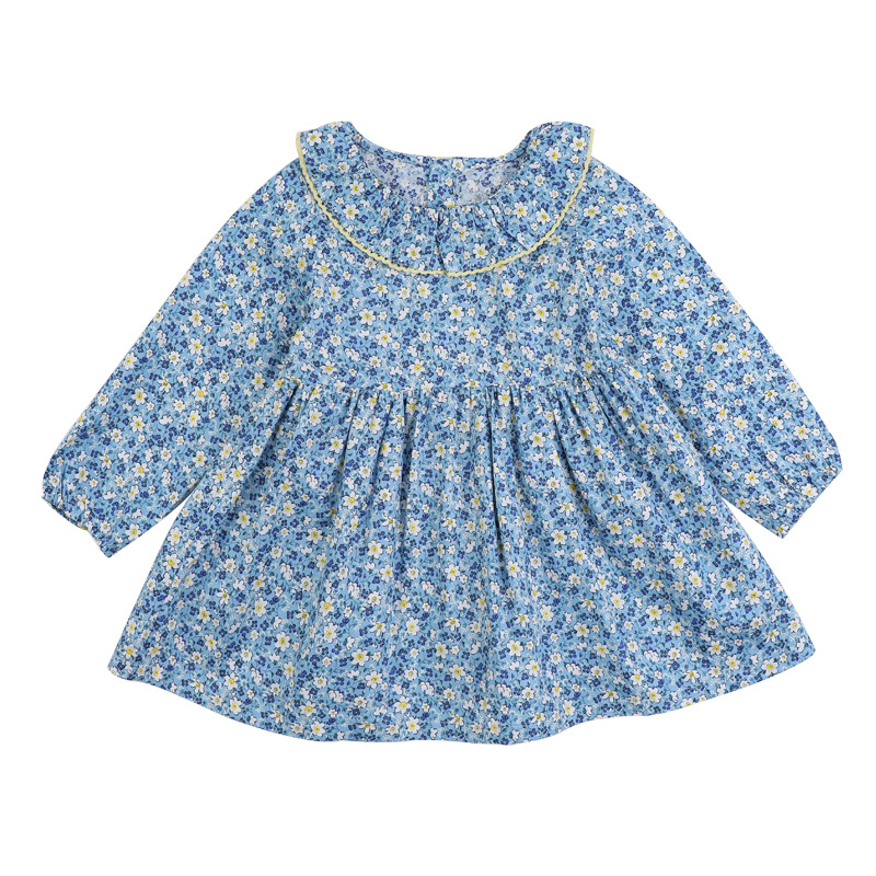 O-Neck Floral Dress,12M to 6T.