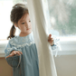 Adorable Blue Embroidered Heirloom Dress,12M to 8T.