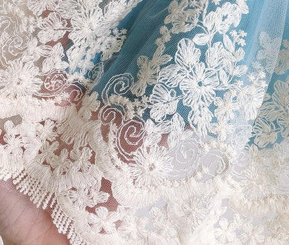 3Pc Stunning Vintage Style Lace Dress,Pink/Blue,12M to 6T.