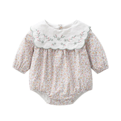 Embroidered Full Sleeves Romper,3M to 2T.
