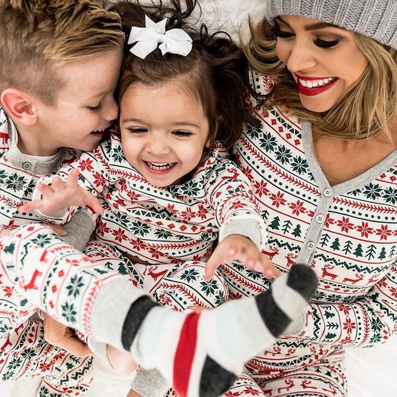 Family Matching Holidays PJs.