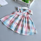Casual Plaid Summer Dress, 2T to 6T.
