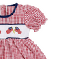 4th Of July Patriotic Dress,Red/Blue,6M to 6T.