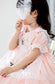 Spanish Style Lace Dress With Embroidery,Yellow/Pink,2T to 6T.