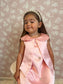 Red/Pink Sleeveless Dress With Pearls,12M to 10T.