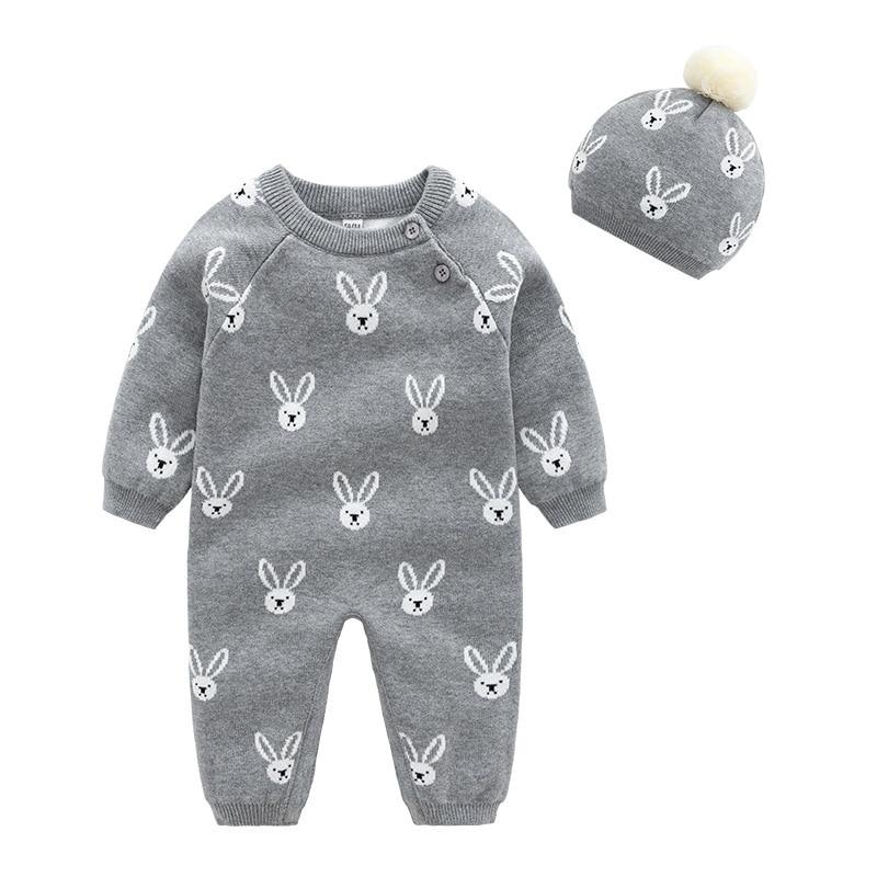 Unisex Baby Rompers+Hat 100% Cotton - Dream Town Store
