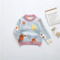 Cute Floral Print Sweaters,Pink/Blue/White,12M to 7T.