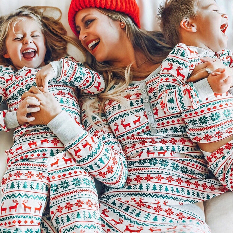 Family Matching Holidays PJs.