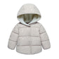 Warm Hooded Jacket, Pink/Blue/Gray.