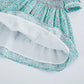 Floral Hand Smocked Dress,12M to 6T.