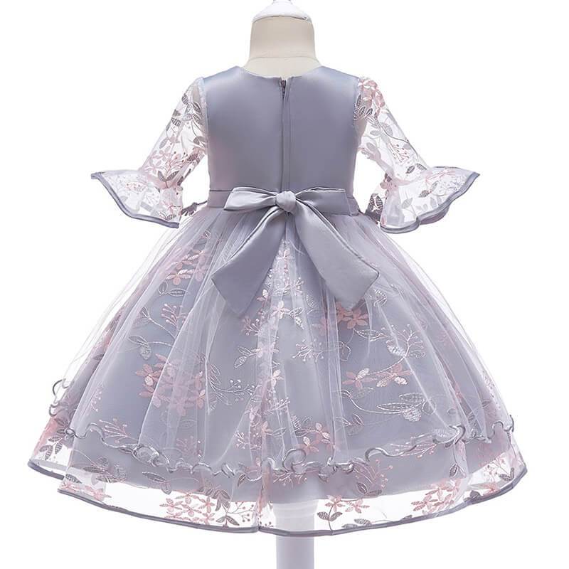 Stunning Princess Dress,Gray/Pnik,2T to 10T.