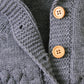 Children's Fur Ball Hooded Knitted One-piece Romper,6M to 24M.