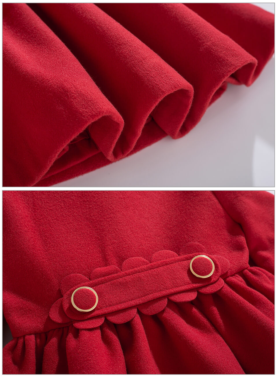 Premium Coat With Headband,Red/Blue,12M to 12T.