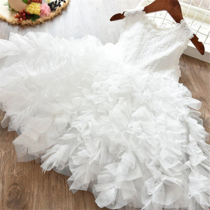 Princess Girl Party tutu Kids Dress, 3 to 8 Y.