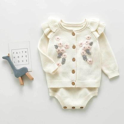 Cutest Knitted Sweater & Jumpsuit,6M to 3T.