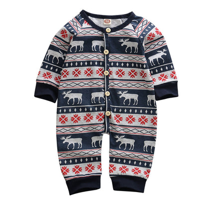 Full Sleeves Christmas Romper,3M to 18M.