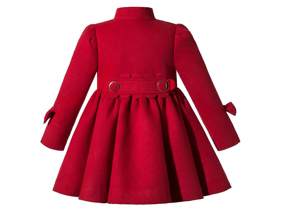 Premium Coat With Headband,Red/Blue,12M to 12T.
