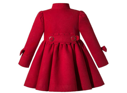 Premium Coat With Headband,Red/Blue,12M to 12T.