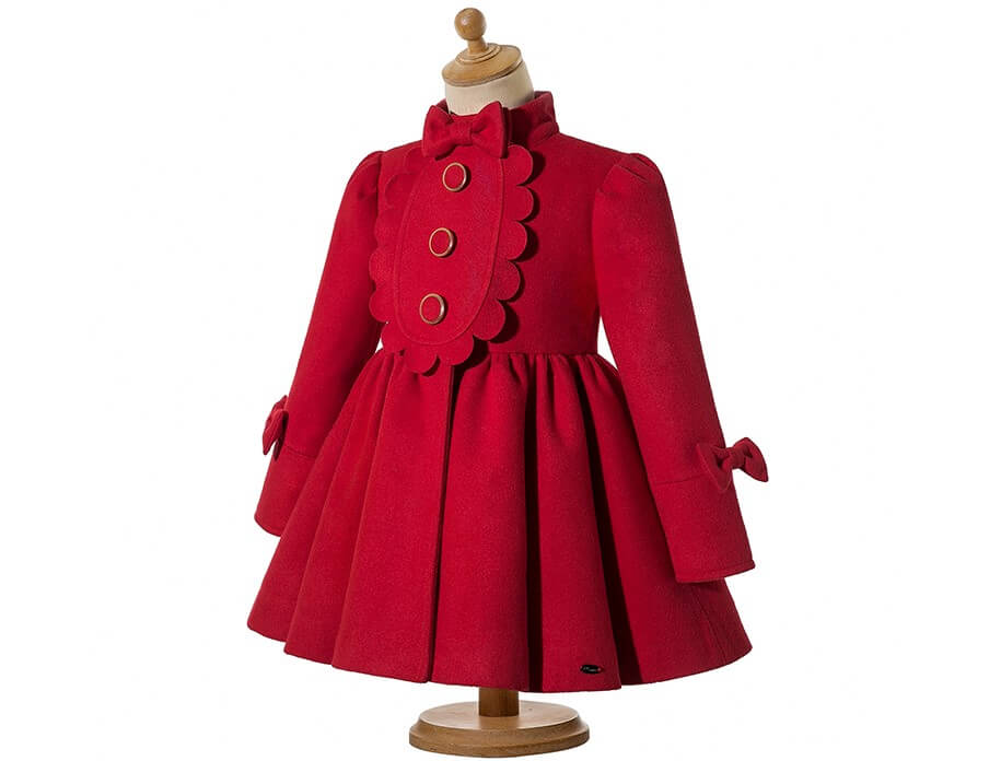 Premium Coat With Headband,Red/Blue,12M to 12T.