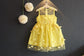 Sleeveless Birthday Party Dress, Red/Yellow,Size 18M to 2Y