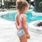 Cute Melon Print Swimwear, 6M to 3T.