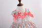 Spanish Style Vintage Floral Dress With Bloomer,Yellow/Pink,12M to 6T.