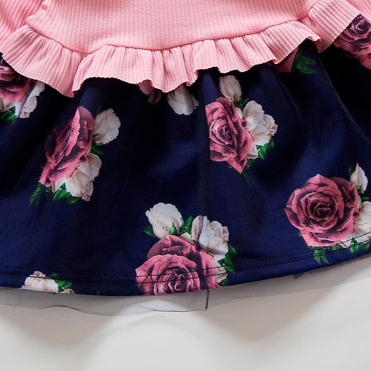 Toddler Floral Bow Dress - Dream Town Store