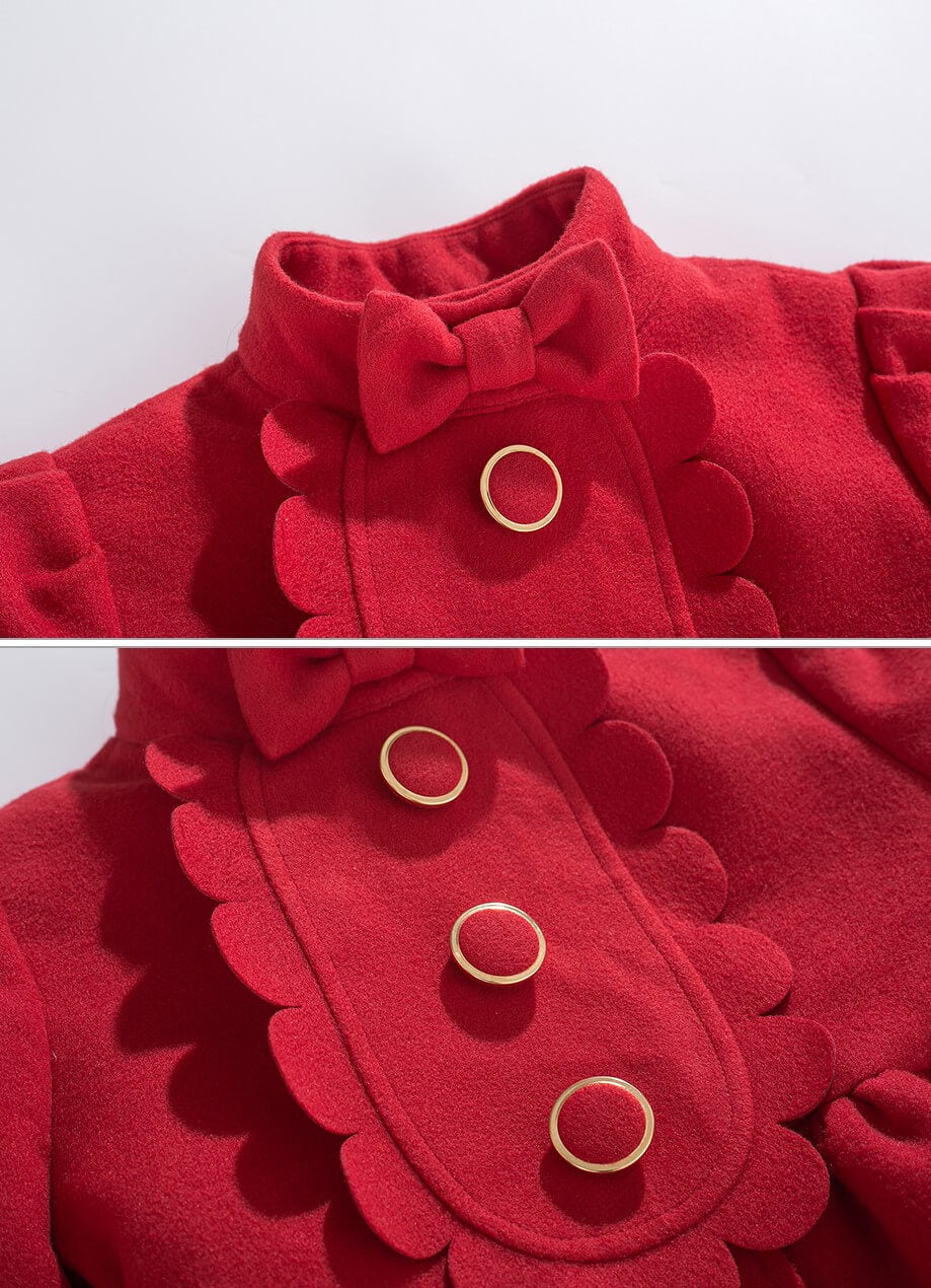 Premium Coat With Headband,Red/Blue,12M to 12T.