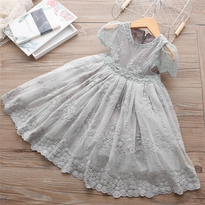 Baby Girls Dress, Lace Embroidery, Size 3-8T, - Dream Town Store