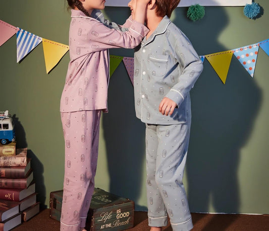 Printed Spring/Fall PJs,3T to 10T.