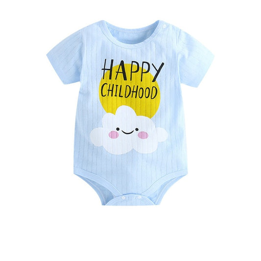 Happy Childhood Romper, Cotton, Size: 3M to 24M.