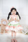Beautiful Green & Pink Spanish Fluffy Dress,2T to 8T.