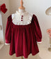 Vintage Red Velvet Dress,2T to 7T.