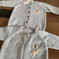 Pure wool hand embroidered cardigan,2T to 7T.